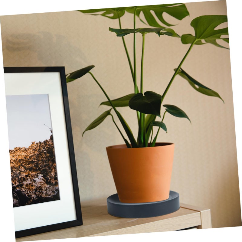 Movable Plant Pot Tray With Wheels Durable Easy Clean Water Catching Saucer - Image 4