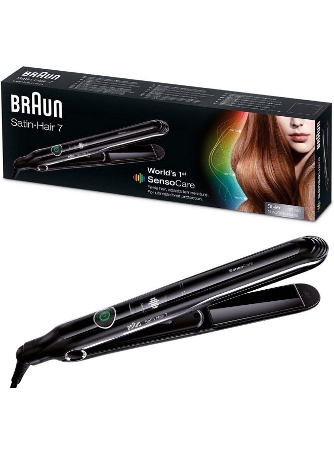 BRAUN Hair Straightener ST780 with Automatic Temperature Adaptation Black 2x4x14inch - Image 1