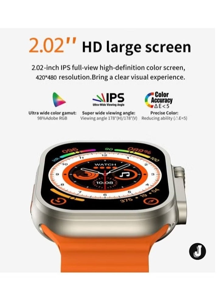 JAJEEK - "Z68 Ultra Series 8 NFC Smartwatch – Bluetooth Call, Waterproof & Wireless Charging" - Image 1