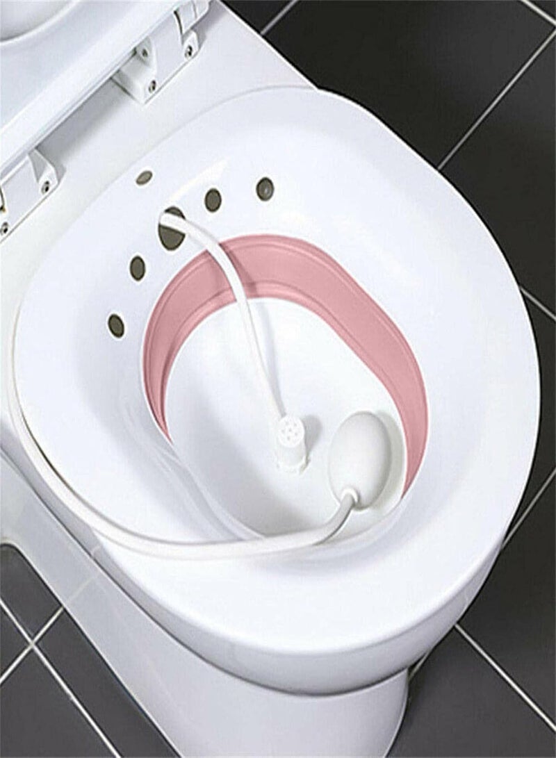 GGOOT Sitz Bath for Hemorrhoids | Folding Toilet Sitz Bath - Pregnant Women Special Wash Basin Bathtub, Bath Tub Soaking for Pregnant Women Hemorrhoid Patient Care - Image 2