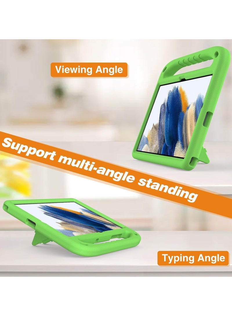 VKL Case Compatible with Samsung Galaxy Tab A9 8.7in (2023) SM-X210/216B Kids Case, Lightweight EVA Kid Friendly Shockproof Protective Case, Handle Stand Heavy Duty Tablet Cover (Green) - Image 3