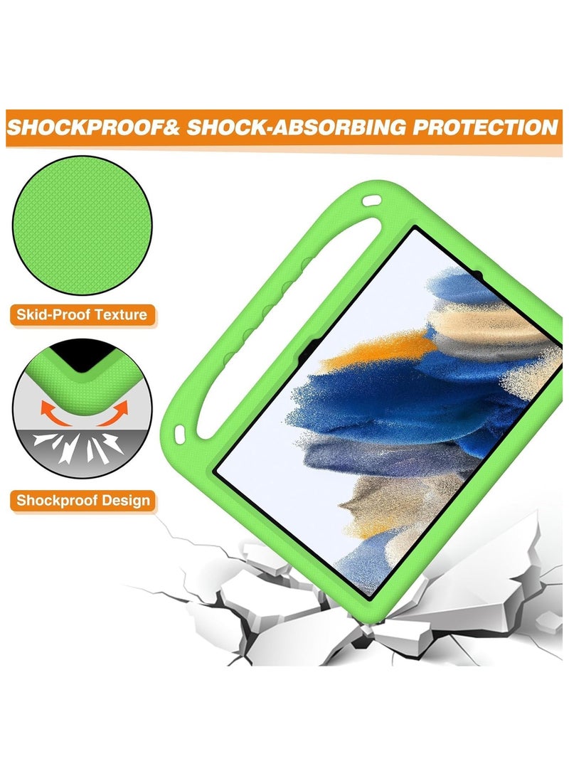 VKL Case Compatible with Samsung Galaxy Tab A9 8.7in (2023) SM-X210/216B Kids Case, Lightweight EVA Kid Friendly Shockproof Protective Case, Handle Stand Heavy Duty Tablet Cover (Green) - Image 5