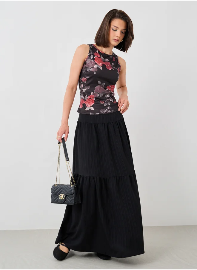 تايك تو Take Two Floral Print Sleeveless Top