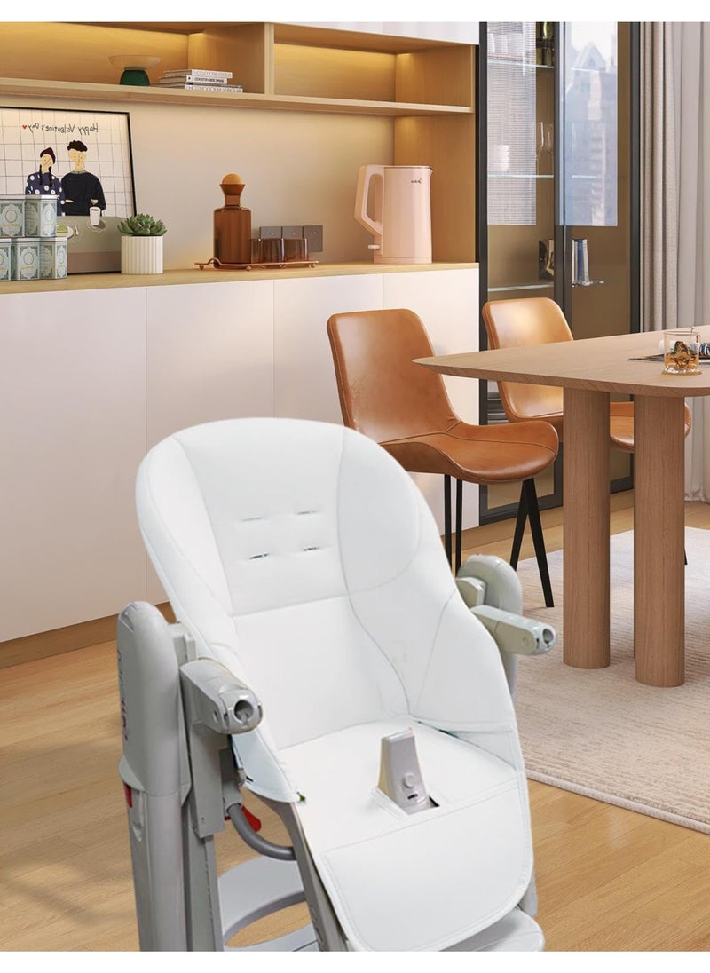 Excefore - High Chair Cover Replacement for Graco, Baby High Chair Cushion, PU Leather Dining Chair Cover, Multifunctional Highchair Seat Cover Pad,  Universal High Chair Covers for Toddler Kids - Image 1