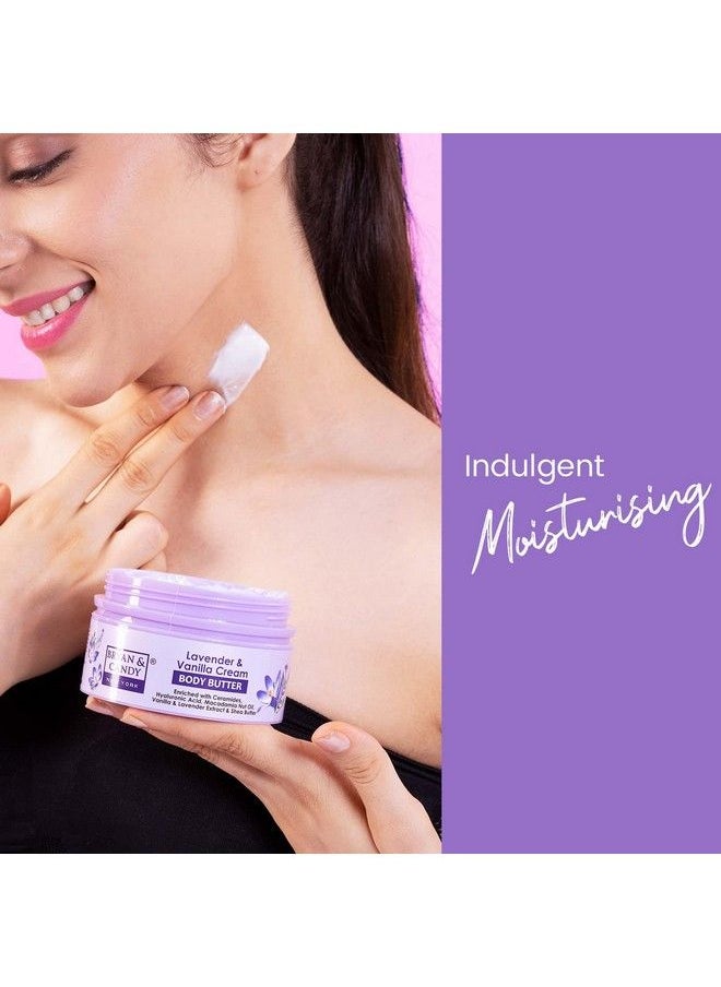 BRYAN & CANDY - Lavender & Vanilla Body Butter Ph 5.5 For 72Hrs Moisturization. Enriched With Ceramides Hyaluronic Acid Lavender Extracts & Shea Butter;Nonsticky Moisturizer For Women & Men (200Gm) - Image 1