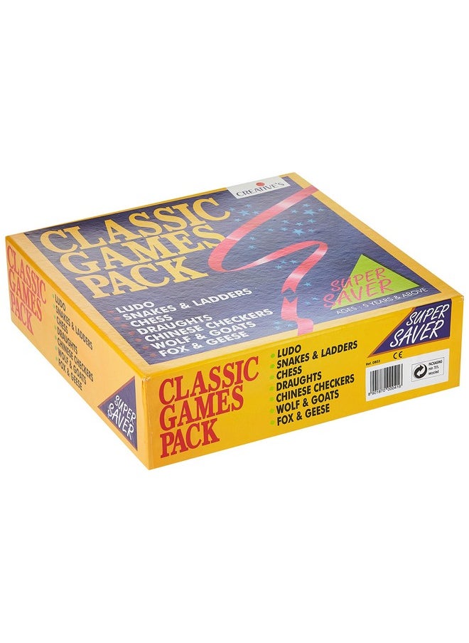 Creative's Creative's Classic Game Pack | Board Games | Challenging & Classic Games | Strategy Board Game for Kids | Game for Both Parents and Children | Family Board Games | Ages 5 & Up  - Image 1