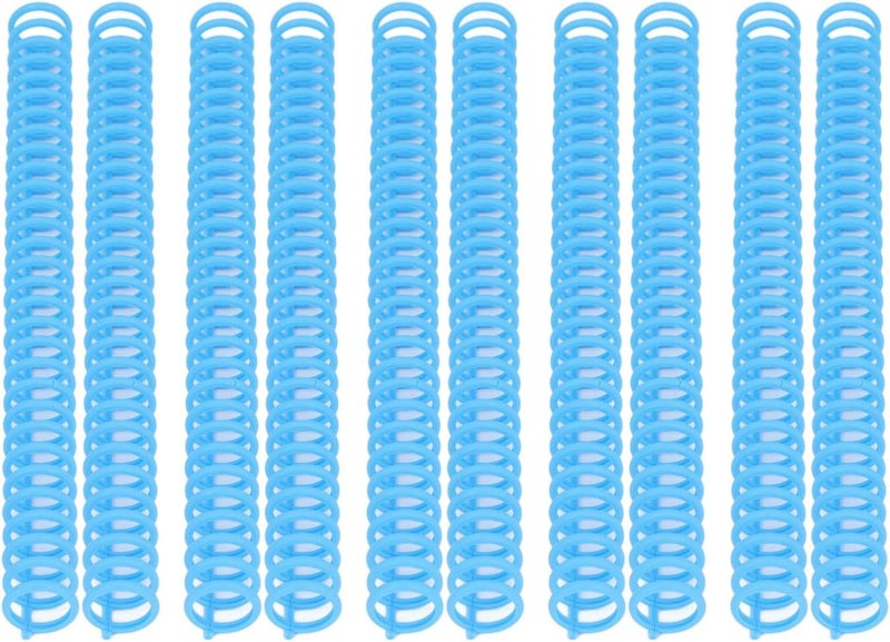 Plastic Binding Spines 30 Rings Comb Binder for A4 B5 A5 Paper 10PCS (Blue) - Image 5