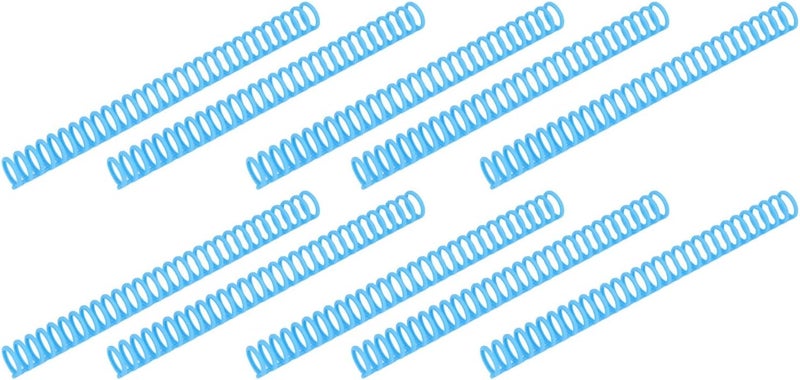 Plastic Binding Spines 30 Rings Comb Binder for A4 B5 A5 Paper 10PCS (Blue) - Image 2