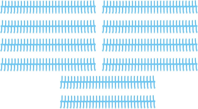 Plastic Binding Spines 30 Rings Comb Binder for A4 B5 A5 Paper 10PCS (Blue) - Image 4