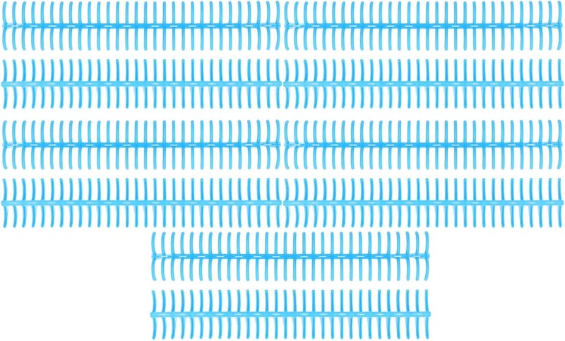 Plastic Binding Spines 30 Rings Comb Binder for A4 B5 A5 Paper 10PCS (Blue) - Image 1