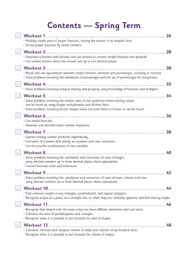 KS2 Maths 10-Minute Weekly Workouts - Year 6  - Image 5