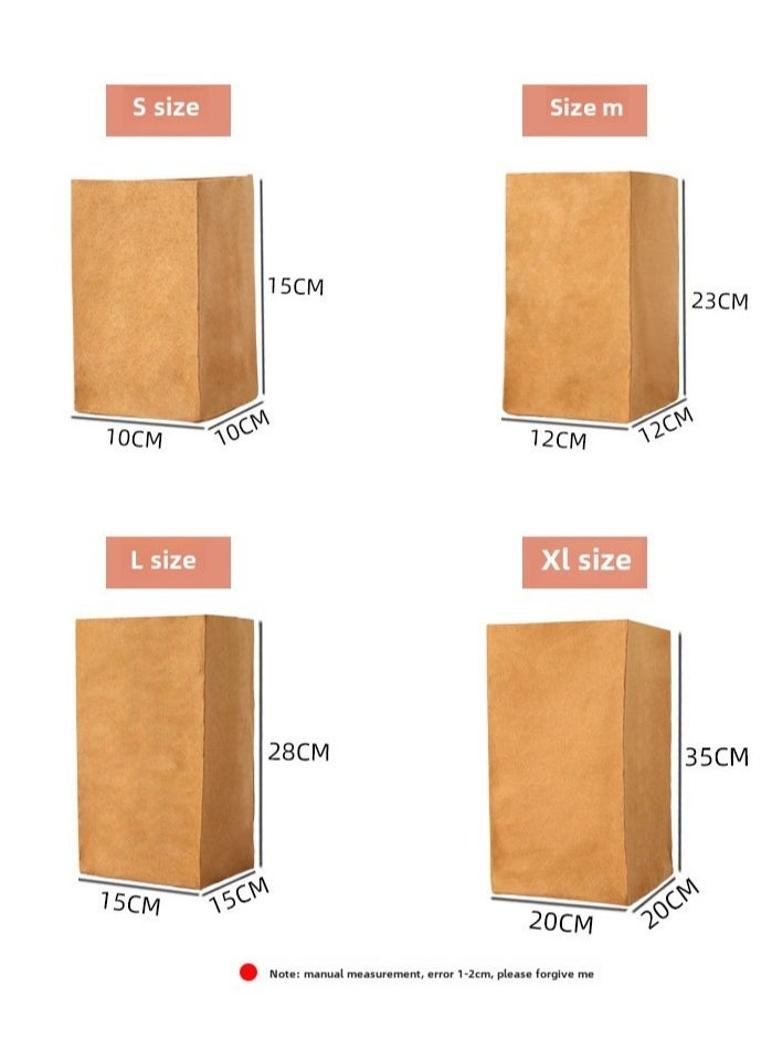 Generic Washable and reusable kraft paper, universal storage container, can store clothes, toys, tools, medicines, office supplies, documents, arts and crafts, kitchen items, etc., and can also be used for planting potted plants.Full size set, one piece per size (S, M, L, XL), total 4 pieces in a set.  - Image 3
