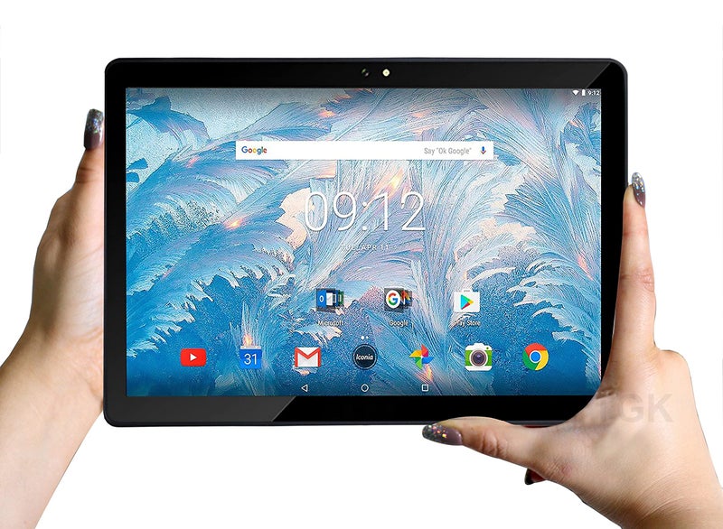 TGK Plain Design Matte Finished Soft Back Case Cover for Acer One 10 T4-129L 10 inch Tablet (Black) - Image 2