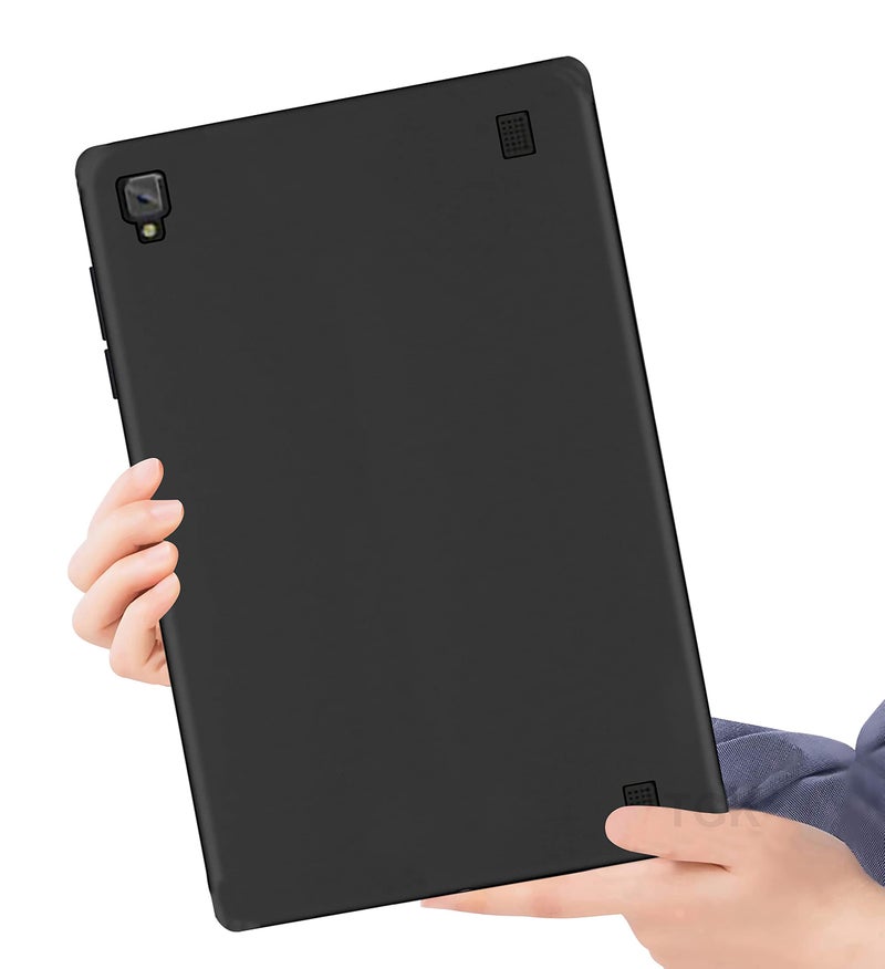 TGK Plain Design Matte Finished Soft Back Case Cover for Acer One 10 T4-129L 10 inch Tablet (Black) - Image 5