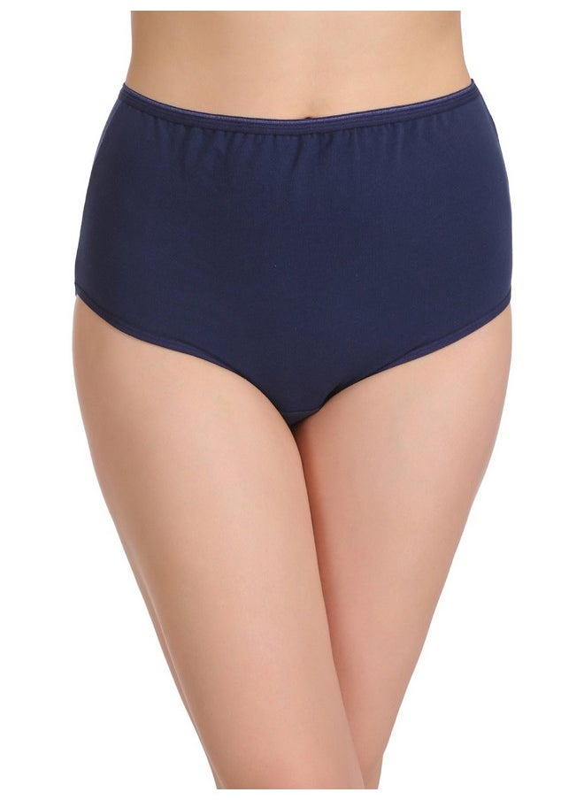Clovia Clovia Womens Cotton High Waist Maternity Hipster Panty (PN1368A08_Navy Blue_XL)  - Image 1