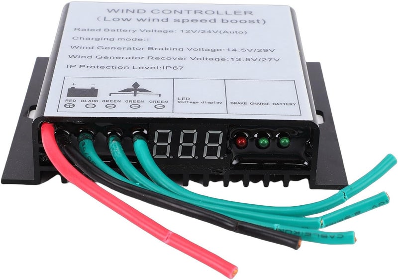 LiebeWH MPPT Wind Controller, Aluminum Alloy Regulator with IP67 Water Proof Design, Efficient Charging for 100-600W Wind Turbines - Image 3