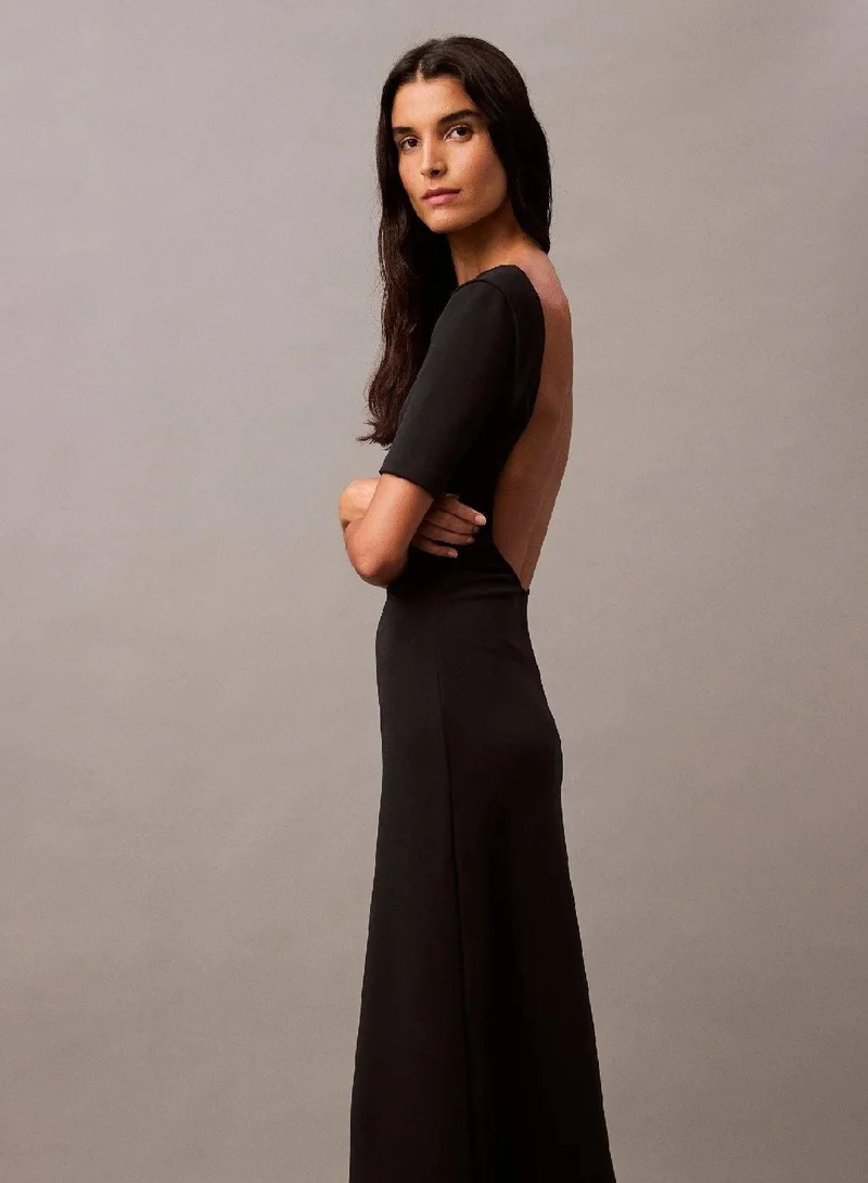 CALVIN KLEIN Backless Jersey Dress