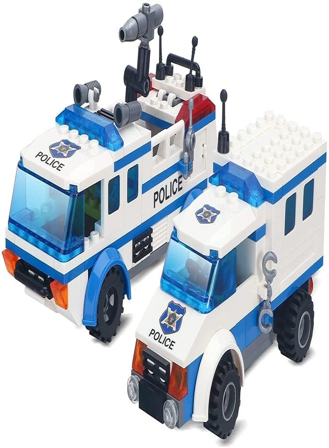 GIPTOC City Police Building Blocks Set, 368+ Multi-Color Pieces with Detailed Guidebook, Creative Construction and Educational Toy Playset for Kids Boys & Girls - Image 2