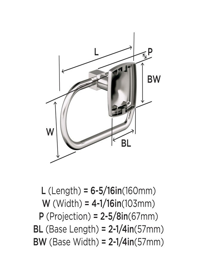 Amerock Stature Polished Nickel Single Post Tissue Holder, BH36091PN - Image 3