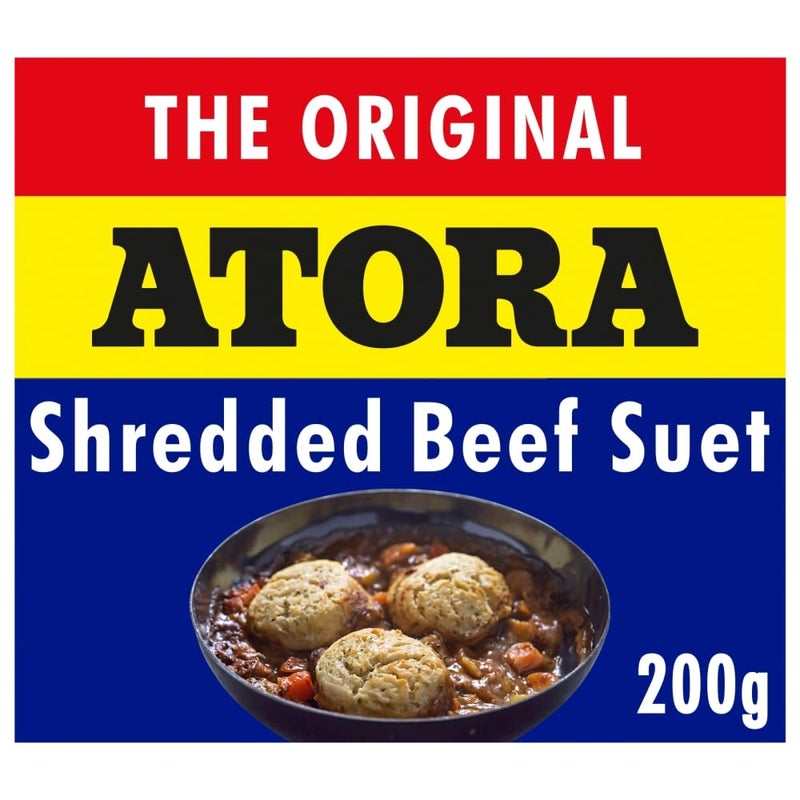 أتورا Atora Original Shredded Beef Suet for Traditional Cooking, 200 g (1-Pack) - Image 1