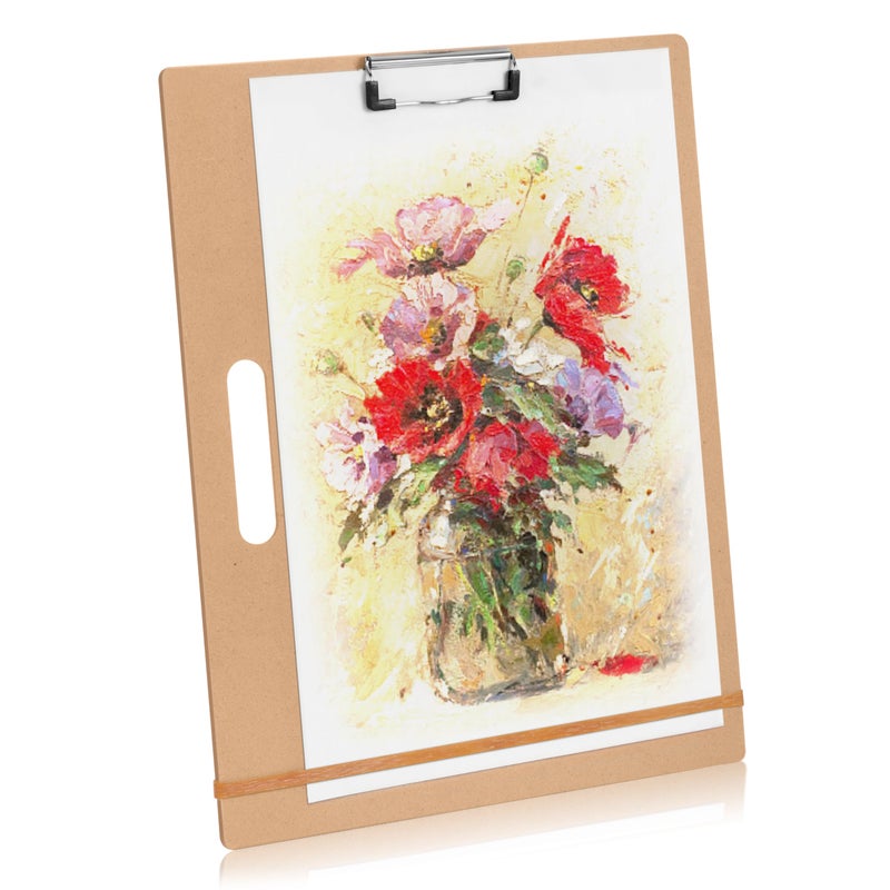 13 x 17 Artist Sketch Board with Handle Portable Clipboard for Painting and Drawing Art Supplies for Adults by TX Liteart