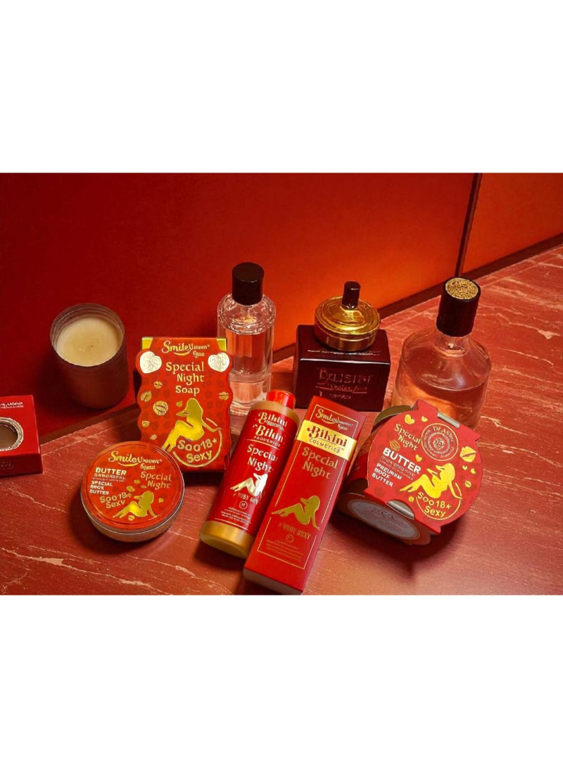 سمايل مجموعة من 4 قطع لتفتيح وترطيب وتعطير المناطق الحساسة. - Image 1