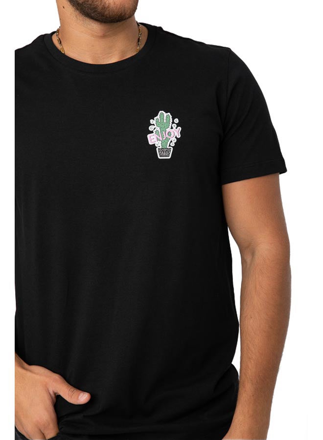 Marco Bergamo Desert Cactus Slogan T-Shirt - Image 3