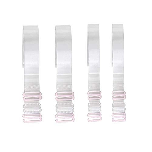 SERMICLE Women's Silicone Wired Tank Transparent Bra Invisible Straps X 4 Pairs - Image 1