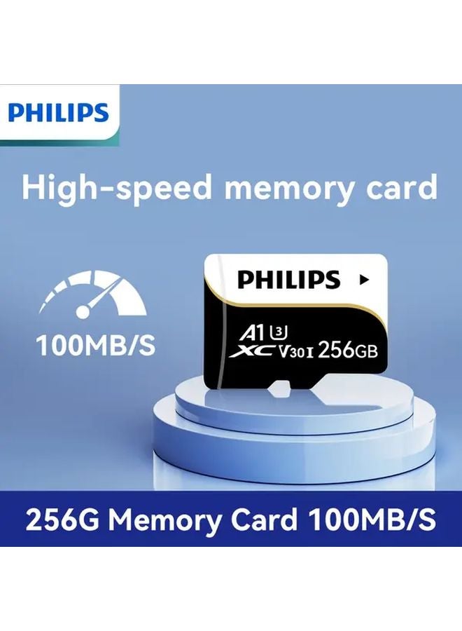 256GB Micro SD Card High Speed for Cameras Dash Cams Smart Devices with Adapter - Image 1