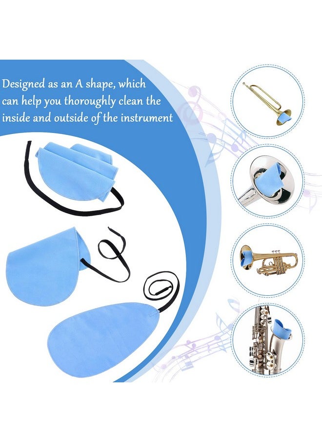 Prasacco Prasacco 3 Pcs Clarinet Swab Cloth Clarinet Cleaning Cloth for Inside Tube Clarinet Cleaning Kit Clarinet Accessories Cleaning Swab Suitable for Clarinet Piccolo Flute Saxophone (Blue)  - Image 4
