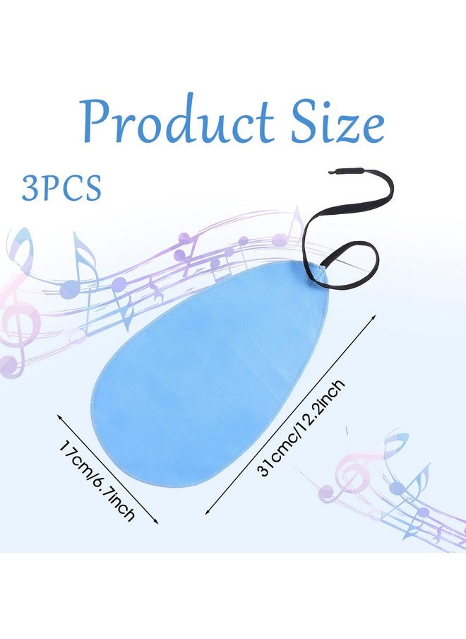Prasacco Prasacco 3 Pcs Clarinet Swab Cloth Clarinet Cleaning Cloth for Inside Tube Clarinet Cleaning Kit Clarinet Accessories Cleaning Swab Suitable for Clarinet Piccolo Flute Saxophone (Blue)  - Image 2