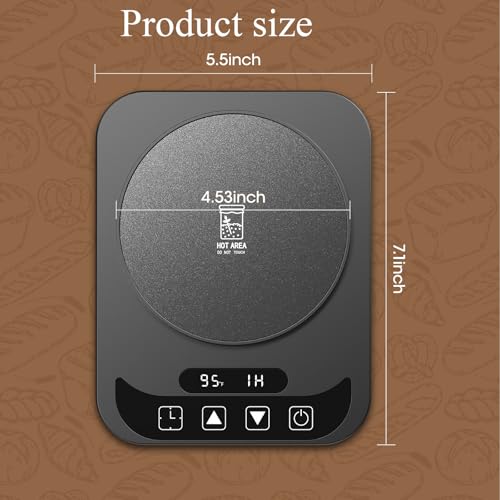MQUPIN Sourdough Starter Warmer with Temperature Display,Sourdough Warming Mats 100℉ Electric Heating 12 Hours Timing Function Sourdough Heating Mat Bread for Baking Supplies Kitchen Bakers (Black) - Image 4