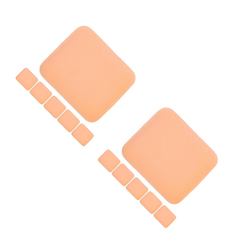12 pcs Makeup Powder Sponges for Foundation and Concealer Small Makeup Puff for Face Dry Wet Dual-Use Cosmetic Powder Puff Rectangle - Image 1