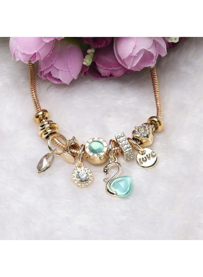 DS Charm Bracelets for teen girls exquisite cute cartoon friendship bracelet Gold Stainless Steel Bangle birthday Gift box Adjustable little girls kids jewelry holiday gifts, Adjustable, Stainless - Image 2