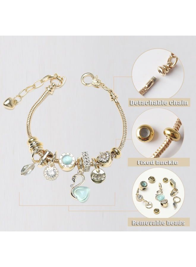 DS Charm Bracelets for teen girls exquisite cute cartoon friendship bracelet Gold Stainless Steel Bangle birthday Gift box Adjustable little girls kids jewelry holiday gifts, Adjustable, Stainless - Image 4
