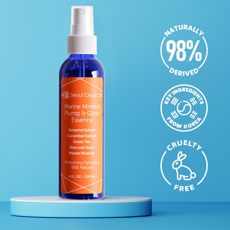 SeoulCeuticals Korean Skin Care Essence Toner - K Beauty Skincare Spray Mist For Face Contains Cucumber Extract and Marine Minerals + Organic Aloe - Get That Healthy Youthful Glow - Image 5