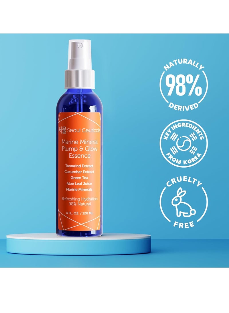 seoulceuticals - SeoulCeuticals Korean Skin Care Essence Toner - K Beauty Skincare Spray Mist For Face Contains Cucumber Extract and Marine Minerals + Organic Aloe - Get That Healthy Youthful Glow - Image 1