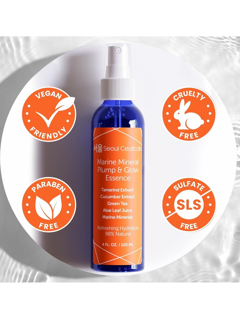 seoulceuticals - SeoulCeuticals Korean Skin Care Essence Toner - K Beauty Skincare Spray Mist For Face Contains Cucumber Extract and Marine Minerals + Organic Aloe - Get That Healthy Youthful Glow - Image 1