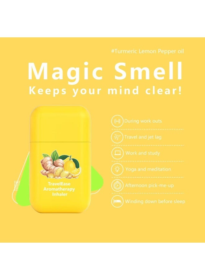 1 Portable Aromatherapy Personal Nasal Inhaler / Diffuser Stick, infused with Ginger Butter and Citrus Lemon. Effectively relieves motion sickness, soothes nasal congestion, and prevents dizziness and vomiting. - Image 3