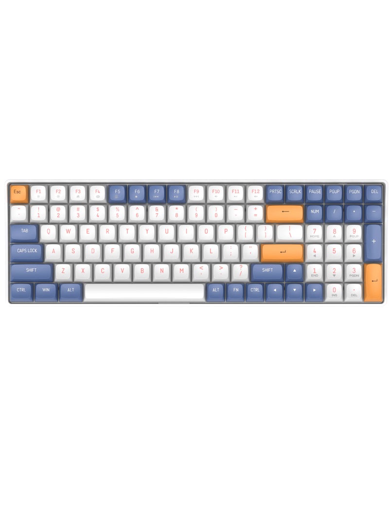 Darkflash GD100 Wireless Mechanical Gaming Keyboard, 100 Keys Layout, All Anti-Ghosting Keys, Supports Hot Swappable, PBT Dual Colour Keycaps, 1200mAH Battery, Gaming Keyboard - Image 1