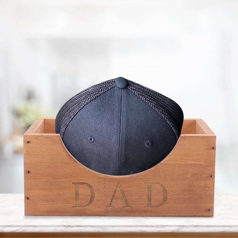 2pcs Display Box Hat Holder Wood Storage Box Rustic Craft Storage Organizer - Image 4