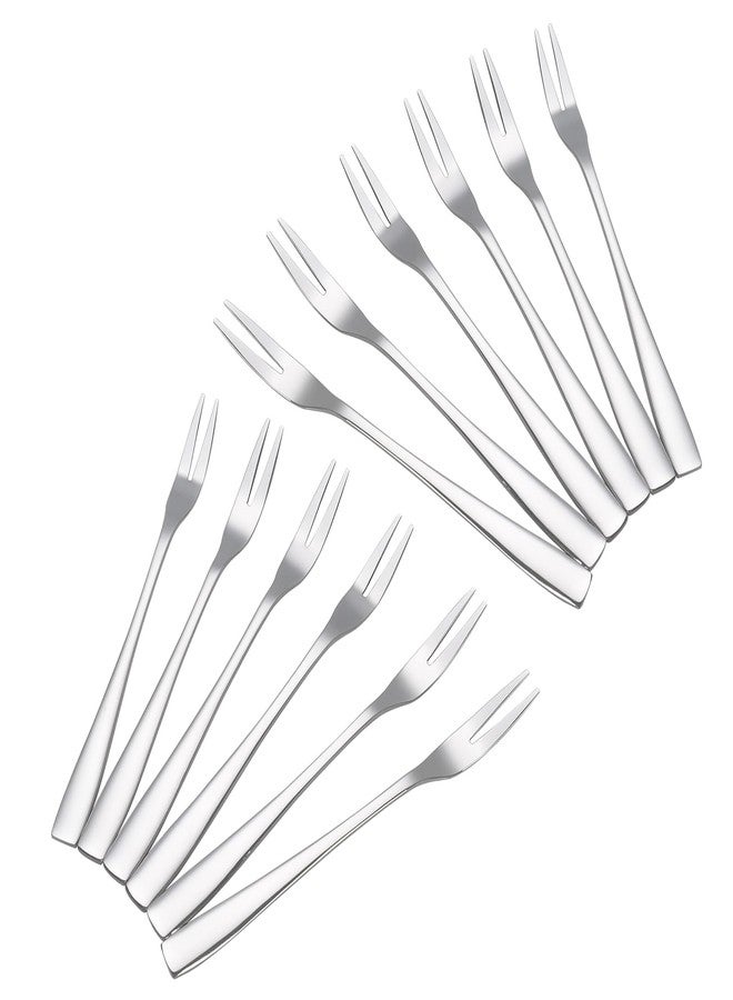 Begale 12-Piece Bistro Appetizer Cocktail and Fruit Forks, 2-Prong Forks, 5.4-INCH - Image 1