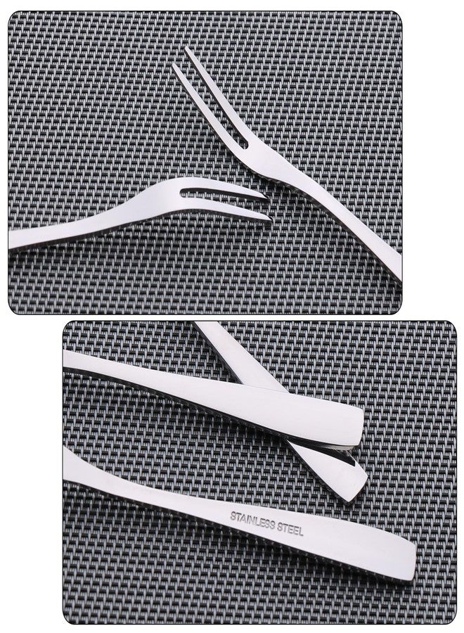 Begale 12-Piece Bistro Appetizer Cocktail and Fruit Forks, 2-Prong Forks, 5.4-INCH - Image 2