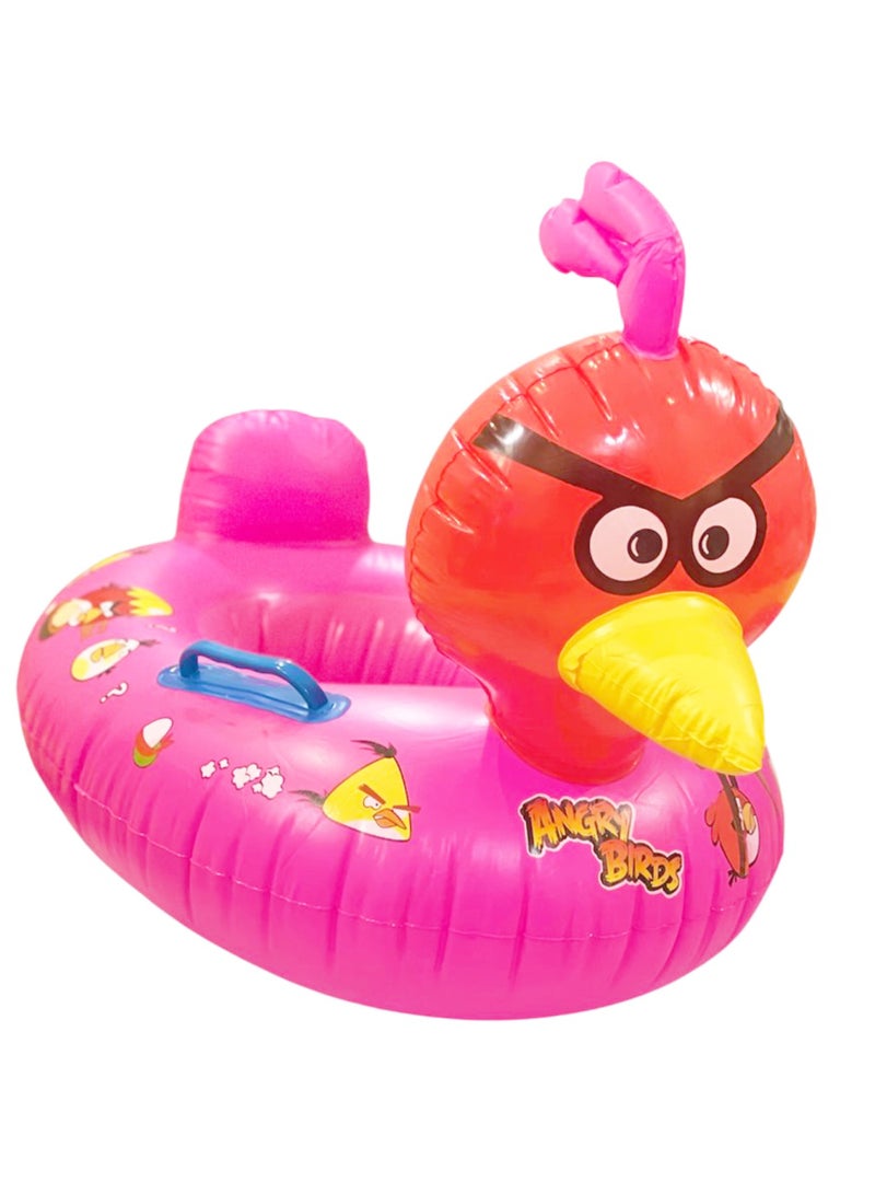 Angry Birds Kids Swimming Float, Inflatable Float Ring for Children, Toddlers, Boys and Girls, Cute Boat Shape Summer Beach Swim Floats for Outdoor Play - Image 1