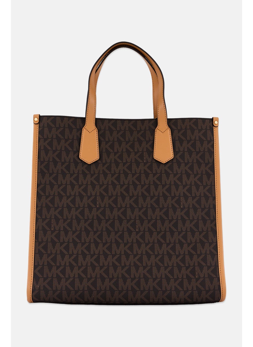 Michael Kors Women Brand Logo Maple Tote Bag 36 H x 36 L x 15 W cm, Brown  - Image 3
