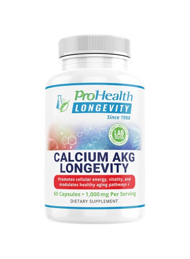 ProHealth Calcium AKG Longevity 500mg 60caps - ProHealth - Image 5