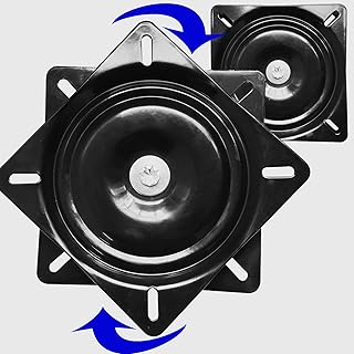 Evadow Evadow 2Pack Heavy Duty Bar Stool Swivel Plate, 6Inch Chair Swivel Base with Solid Ring of Ball Bearings, 400lbs  - Image 1