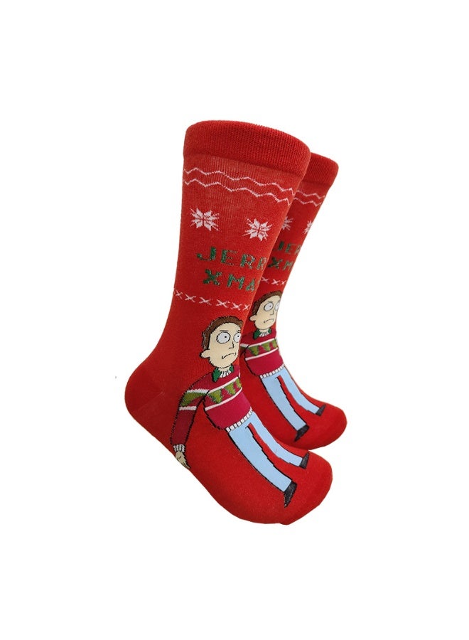 Funny Cartoon Cotton Blend Socks for Men Women, Casual Breathable Novelty Socks(5P) - Image 5