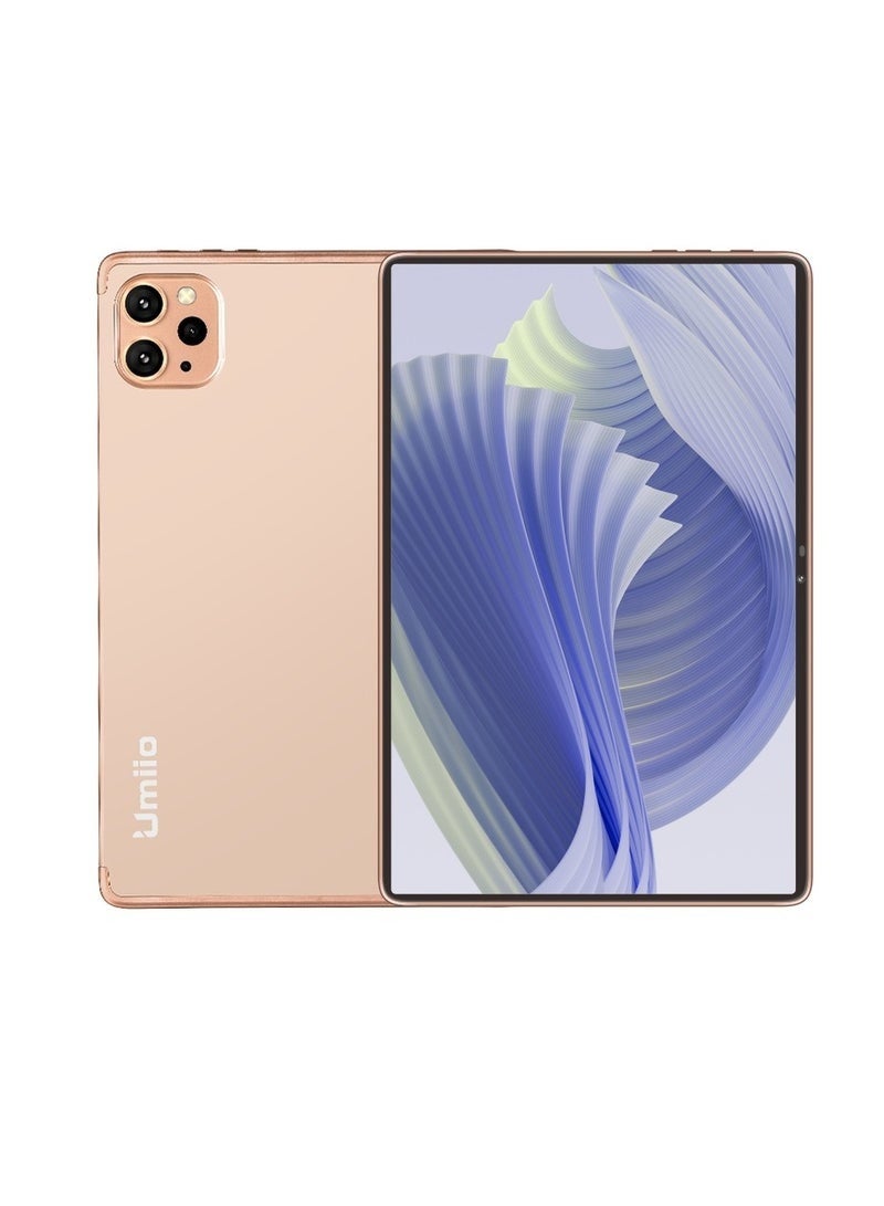 Umiio Smart Tablet PC 10.1" Android Tab | HD Display, 8GB RAM 256GB ROM | Dual SIM 5G + Wi-Fi | Front & Rear Camera | Leather Cover, Keyboard & Mouse | Slim Design for Study, Work & Entertainment - Image 1