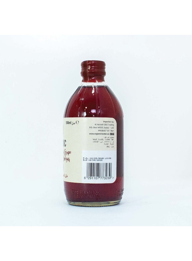 Organic Larder ORGANIC GRAPE VINEGAR RED  (500ML) - Image 4